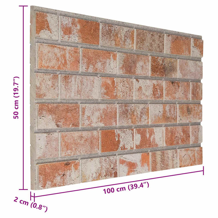 Panouri de perete 10 pcs Portocaliu 100 x 50 cm Spumă EPS - WALTI WALTI
