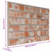 Panouri de perete 10 pcs Portocaliu 100 x 50 cm Spumă EPS - WALTI WALTI