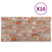 Panouri de perete 10 pcs Portocaliu 100 x 50 cm Spumă EPS - WALTI WALTI