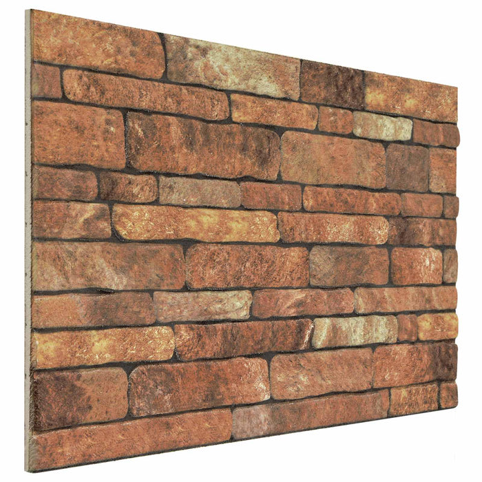 Panouri de perete 10 pcs Maro și alb 100 x 50 cm Spumă EPS - WALTI WALTI