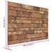Panouri de perete 10 pcs Maro și alb 100 x 50 cm Spumă EPS - WALTI WALTI