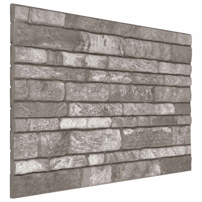 Panouri de perete 10 pcs Gri închis 100 x 50 cm Spumă EPS - WALTI WALTI