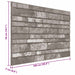 Panouri de perete 10 pcs Gri închis 100 x 50 cm Spumă EPS - WALTI WALTI