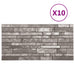 Panouri de perete 10 pcs Gri închis 100 x 50 cm Spumă EPS - WALTI WALTI