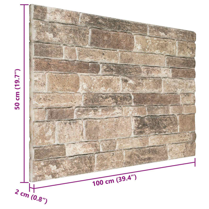 Panouri de perete 10 pcs Multicolour 100 x 50 cm Spumă EPS - WALTI WALTI