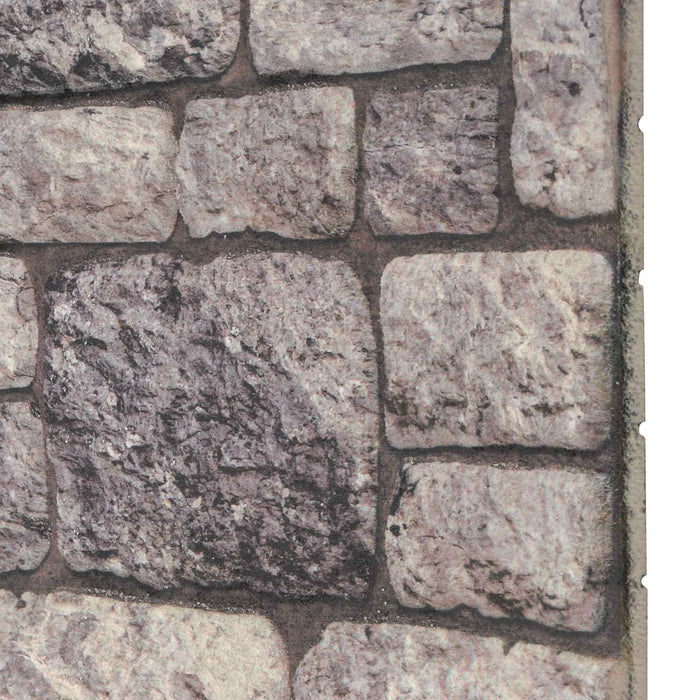 Panouri de perete 10 pcs Gri și alb 100 x 50 cm Spumă EPS - WALTI WALTI