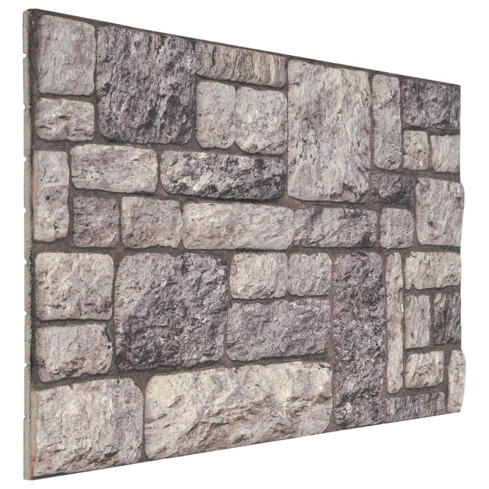 Panouri de perete 10 pcs Gri și alb 100 x 50 cm Spumă EPS - WALTI WALTI