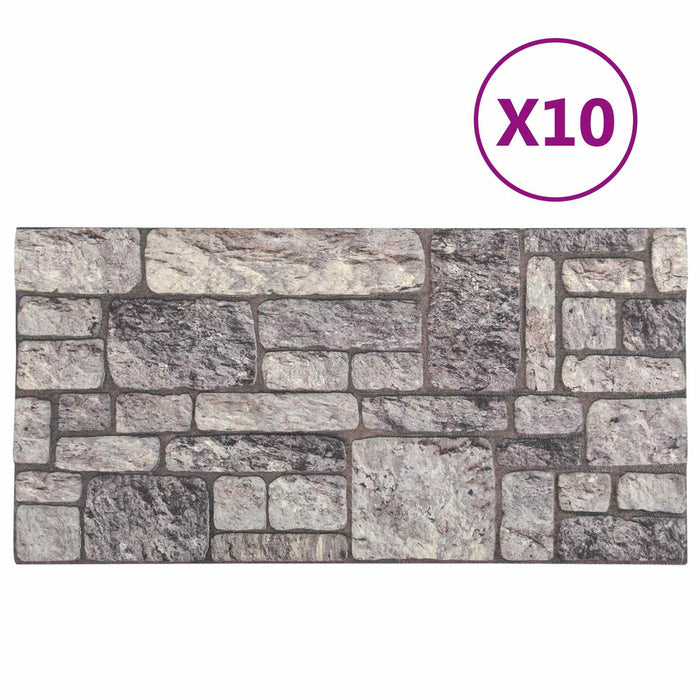 Panouri de perete 10 pcs Gri și alb 100 x 50 cm Spumă EPS - WALTI WALTI