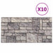 Panouri de perete 10 pcs Gri și alb 100 x 50 cm Spumă EPS - WALTI WALTI