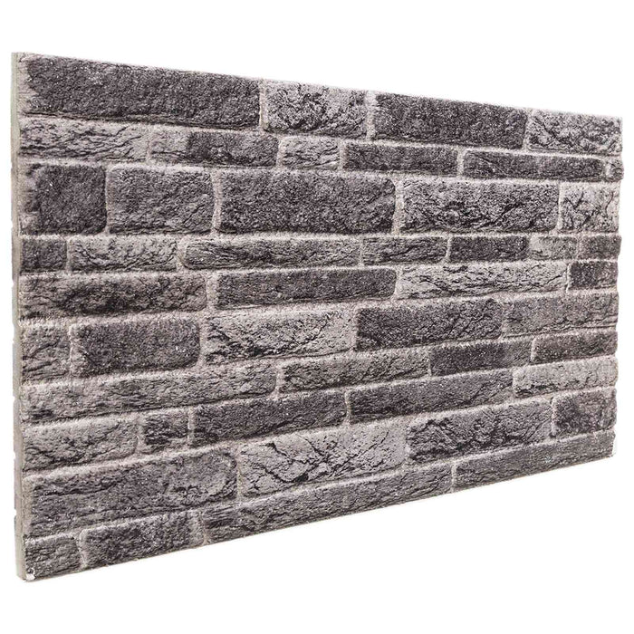 Panouri de perete 10 pcs Antracit 100 x 50 cm Spumă EPS - WALTI WALTI