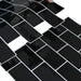 Placă de metrou 20 pcs Negru 30 x 30 cm Poliuretan și PET - WALTI WALTI