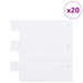 Placă de metrou 20 pcs Alb 30 x 30 cm Poliuretan și PET - WALTI WALTI