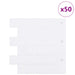 Placă de metrou 50 pcs Alb 30 x 30 cm Poliuretan și PET - WALTI WALTI