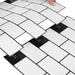 Placă de metrou 20 pcs Alb negru 30 x 30 cm Poliuretan și PET - WALTI WALTI