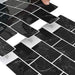 Placă de metrou 10 pcs Marmură neagră 30 x 30 cm - WALTI WALTI