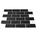 Placă de metrou 10 pcs Marmură neagră 30 x 30 cm - WALTI WALTI