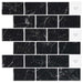 Placă de metrou 10 pcs Marmură neagră 30 x 30 cm - WALTI WALTI