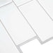 Placă de metrou 50 pcs Alb gri 29 x 21 cm Poliuretan și PET - WALTI WALTI