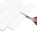 Placă de metrou 50 pcs Alb gri 29 x 21 cm Poliuretan și PET - WALTI WALTI