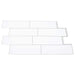 Placă de metrou 50 pcs Alb gri 29 x 21 cm Poliuretan și PET - WALTI WALTI