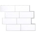 Placă de metrou 50 pcs Alb gri 29 x 21 cm Poliuretan și PET - WALTI WALTI