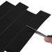 Placă de metrou 10 pcs Negru 29 x 21 cm Poliuretan și PET - WALTI WALTI