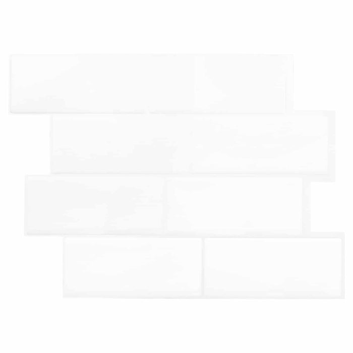Placă de metrou 20 pcs Alb 29 x 21 cm Poliuretan și PET - WALTI WALTI