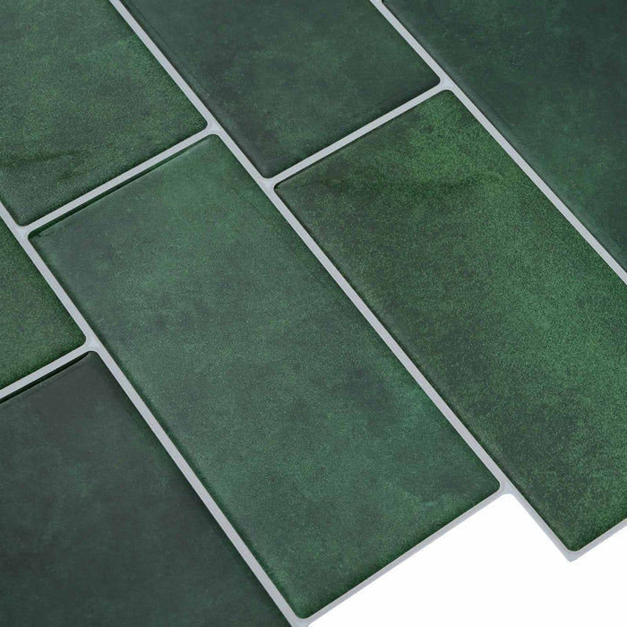 Placă de metrou 10 pcs Verde închis 29 x 21 cm - WALTI WALTI