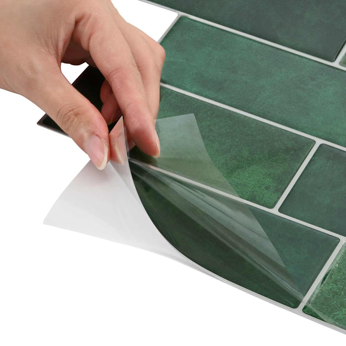 Placă de metrou 10 pcs Verde închis 29 x 21 cm - WALTI WALTI