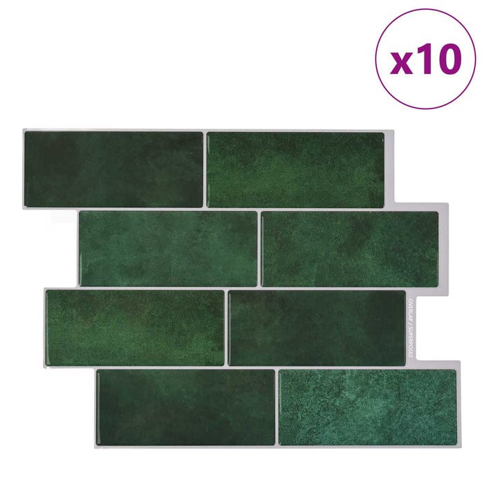 Placă de metrou 10 pcs Verde închis 29 x 21 cm - WALTI WALTI