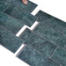 Placă de metrou 50 pcs Verde-albăstrui 29 x 21 cm - WALTI WALTI