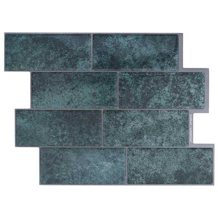 Placă de metrou 50 pcs Verde-albăstrui 29 x 21 cm - WALTI WALTI