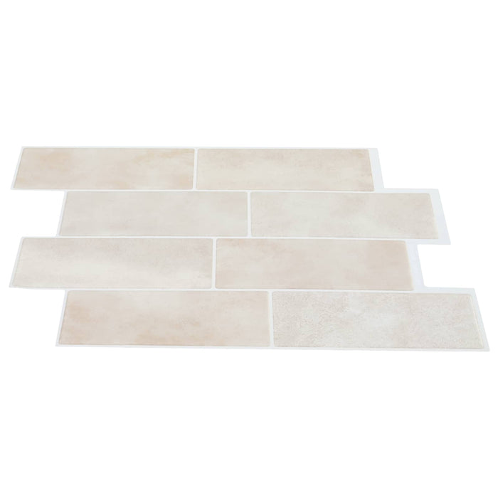 Placă de metrou 20 pcs Marmură bej 29 x 21 cm Poliuretan și PET - WALTI WALTI