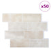 Placă de metrou 50 pcs Marmură bej 29 x 21 cm Poliuretan și PET - WALTI WALTI