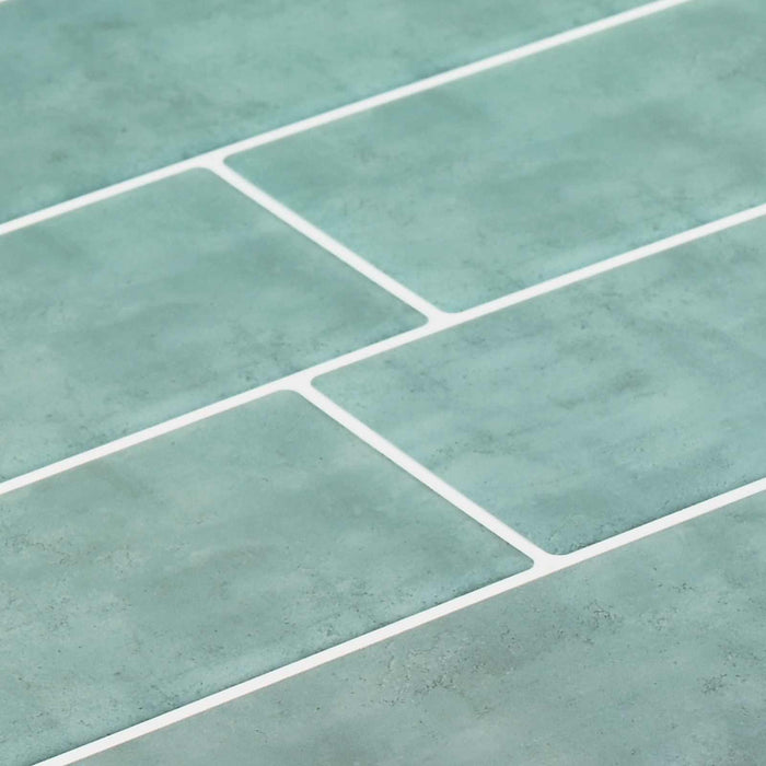 Placă de metrou 20 pcs Gri Verde 29 x 21 cm Poliuretan și PET - WALTI WALTI