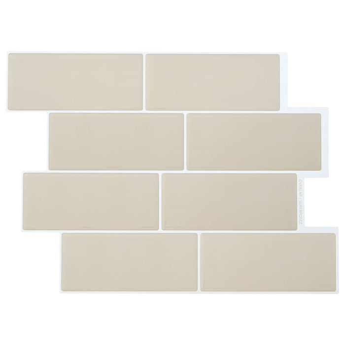 Placă de metrou 50 pcs Bej 29 x 21 cm Poliuretan și PET - WALTI WALTI