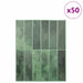 Plăci dreptunghiulare 50 pcs Verde închis 29 x 23 x 0,08 cm - WALTI WALTI
