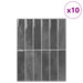 Plăci dreptunghiulare 10 pcs Gri 29 x 23 x 0,08 cm - WALTI WALTI