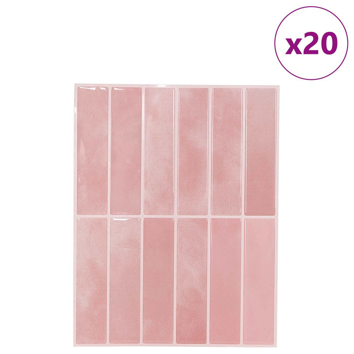 Plăci dreptunghiulare 20 pcs Roz 29 x 23 x 0,08 cm - WALTI WALTI
