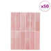 Plăci dreptunghiulare 50 pcs Roz 29 x 23 x 0,08 cm - WALTI WALTI