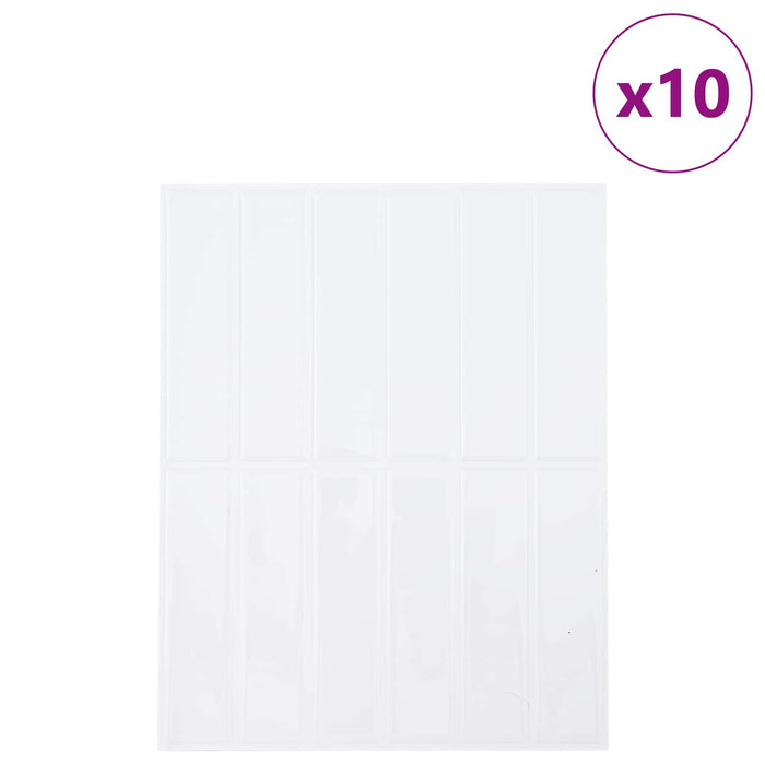 Plăci dreptunghiulare 10 pcs Alb 29 x 23 x 0,08 cm - WALTI WALTI