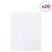 Plăci dreptunghiulare 20 pcs Alb 29 x 23 x 0,08 cm - WALTI WALTI