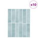 Plăci dreptunghiulare 10 pcs Gri Verde 29 x 23 x 0,08 cm - WALTI WALTI