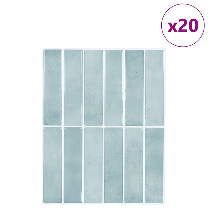 Plăci dreptunghiulare 20 pcs Gri Verde 29 x 23 x 0,08 cm - WALTI WALTI