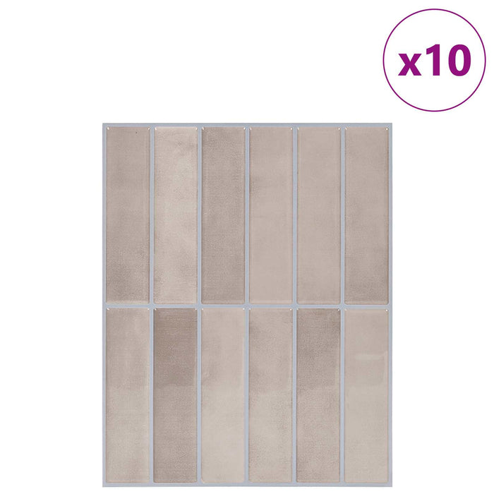 Plăci dreptunghiulare 10 pcs Cafea Bej 29 x 23 x 0,08 cm - WALTI WALTI