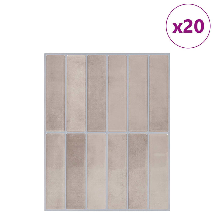 Plăci dreptunghiulare 20 pcs Cafea Bej 29 x 23 x 0,08 cm - WALTI WALTI