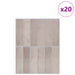 Plăci dreptunghiulare 20 pcs Cafea Bej 29 x 23 x 0,08 cm - WALTI WALTI