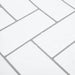 Plăcuță în Zigzag 10 pcs Alb gri 30 x 30 cm Poliuretan și PET - WALTI WALTI