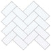 Plăcuță în Zigzag 50 pcs Alb gri 30 x 30 cm Poliuretan și PET - WALTI WALTI