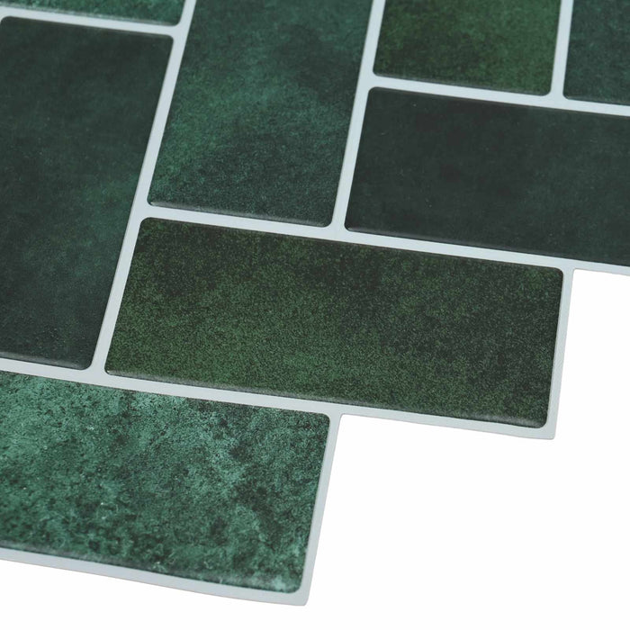 Plăcuță în Zigzag 20 pcs Verde închis 30 x 30 cm - WALTI WALTI